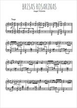 Téléchargez l'arrangement pour piano de la partition de Brisas Rosarina en PDF